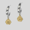 Circle of Light Heart Earrings